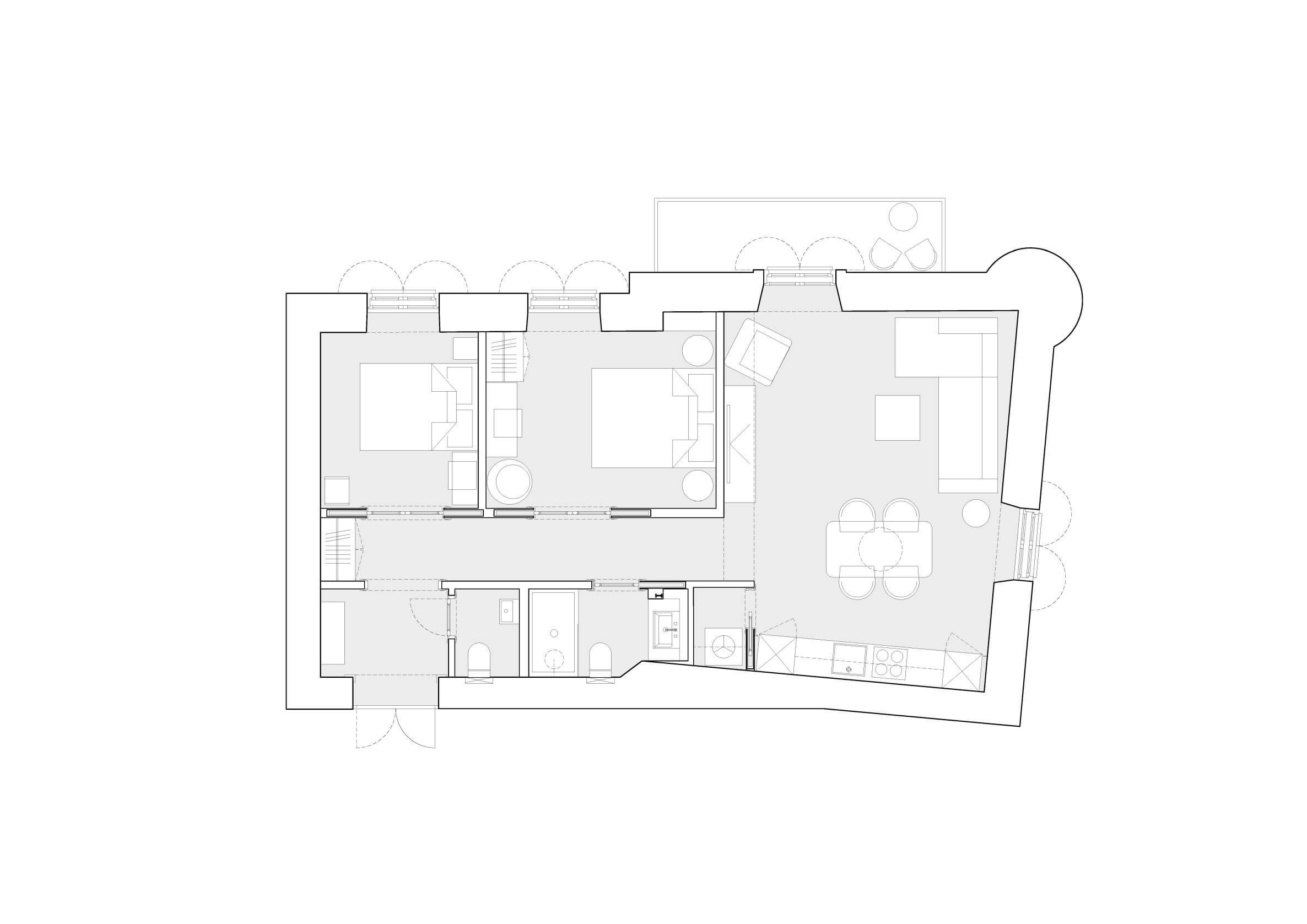 Apartman Casa Rossa tlocrt